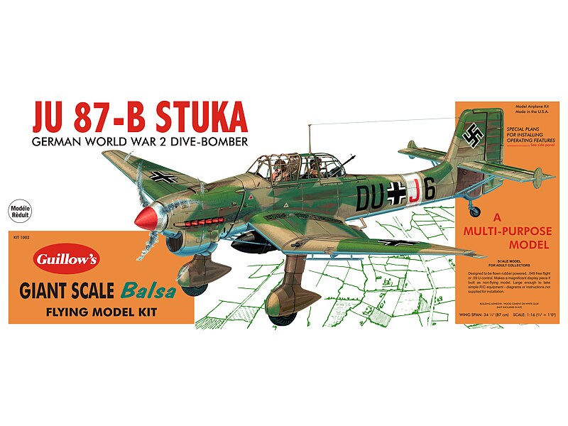 Gulliows   Guillow&#x27;s JU 87-B Stuka Model Kit