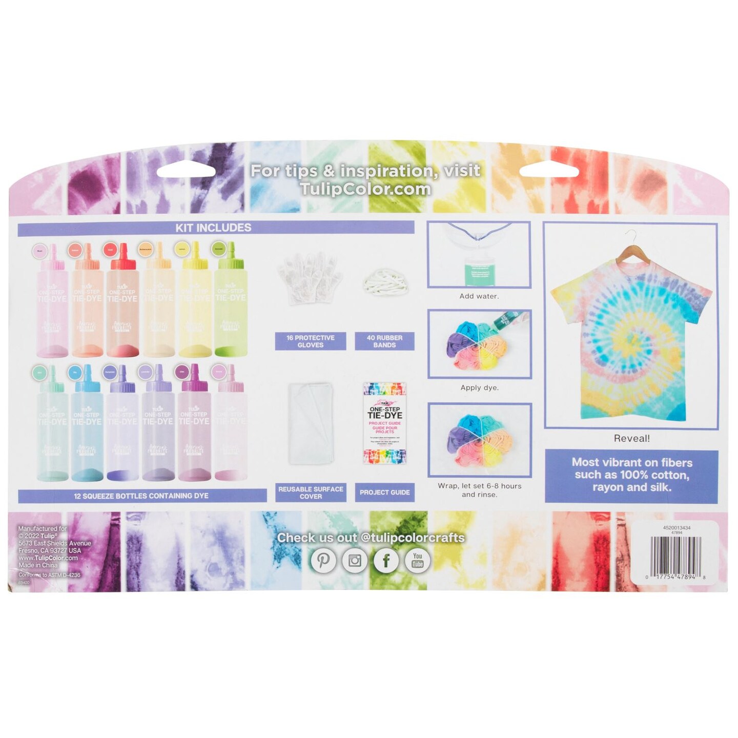 Tulip Pastel Party 12Color TieDye Kit Michaels