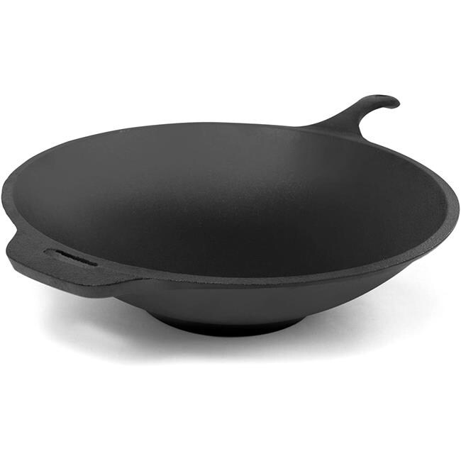 Cookpro 516 ExcelSteel 13 in. Heavy duty Cast Iron Wok, Black Michaels