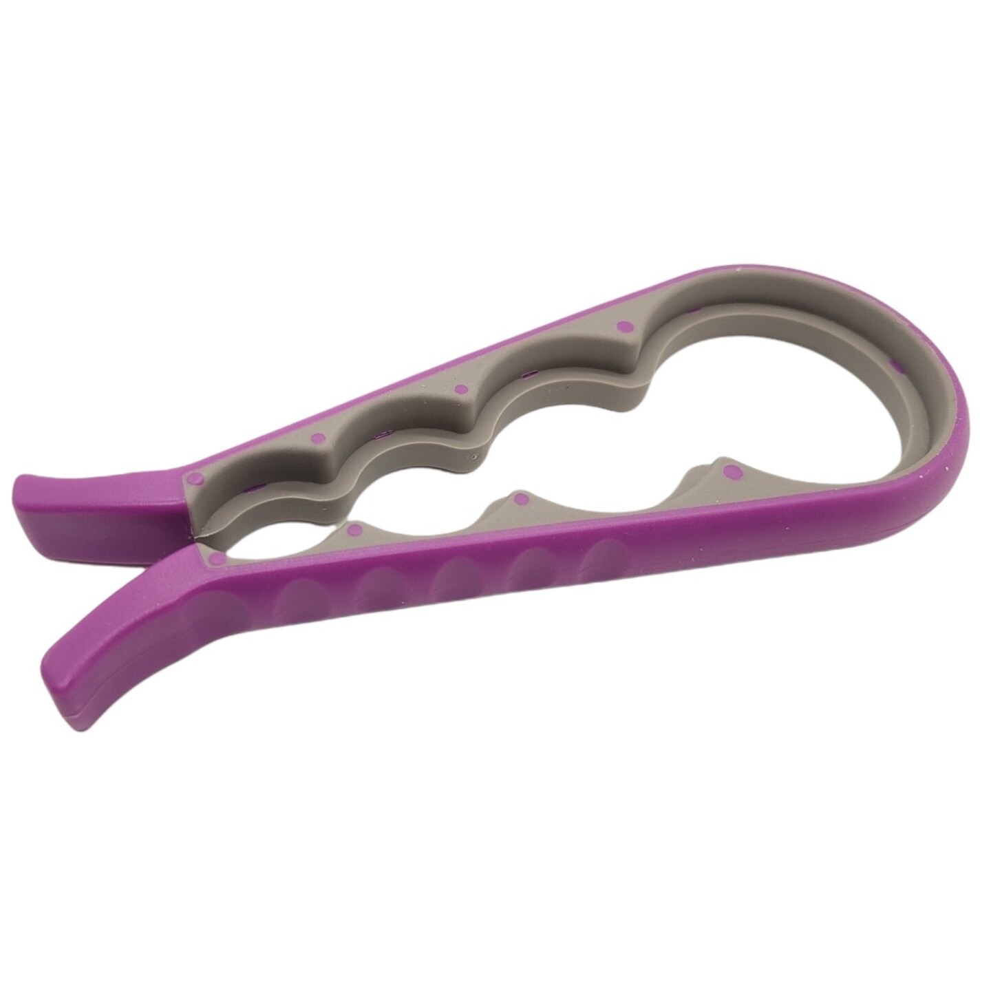 Handy Housewares 4-in-1 Multi-Size Easy Grip Jar Lid Gripper / Bottle Top Opener - Great for Seniors or Arthritic Hands