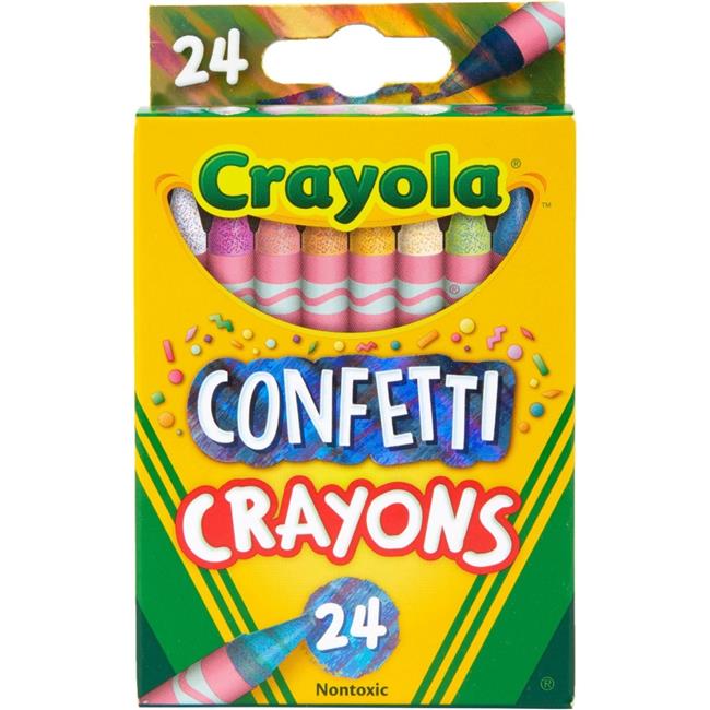 Crayola Confetti Crayons - Pack of 24