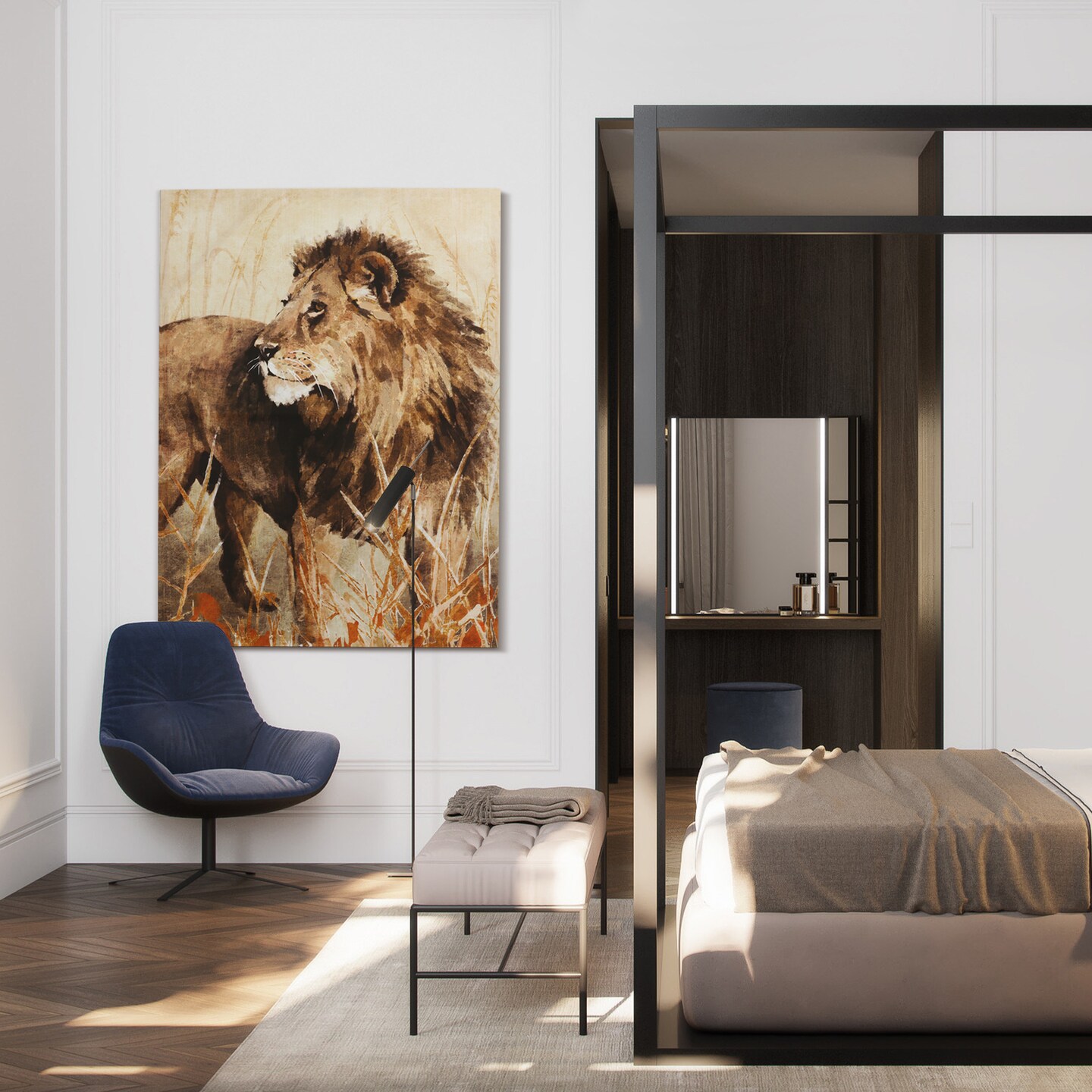 Animals Pictures Wall Decor Canvas Wall Art 3 Piece Framed Wall Art