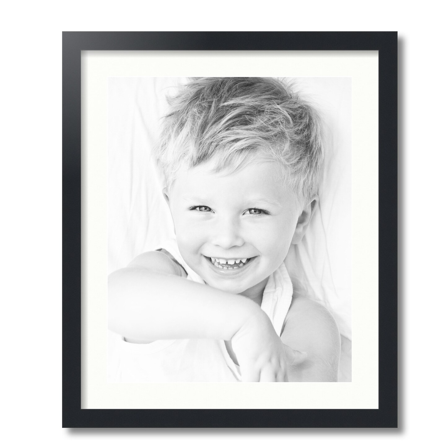 ArtToFrames 20x24&#x22; Matted Picture Frame with 16x20&#x22; Single Mat Photo Opening Framed in 1.25&#x22; Black and 2&#x22; Mat (FWM-3926-20x24)