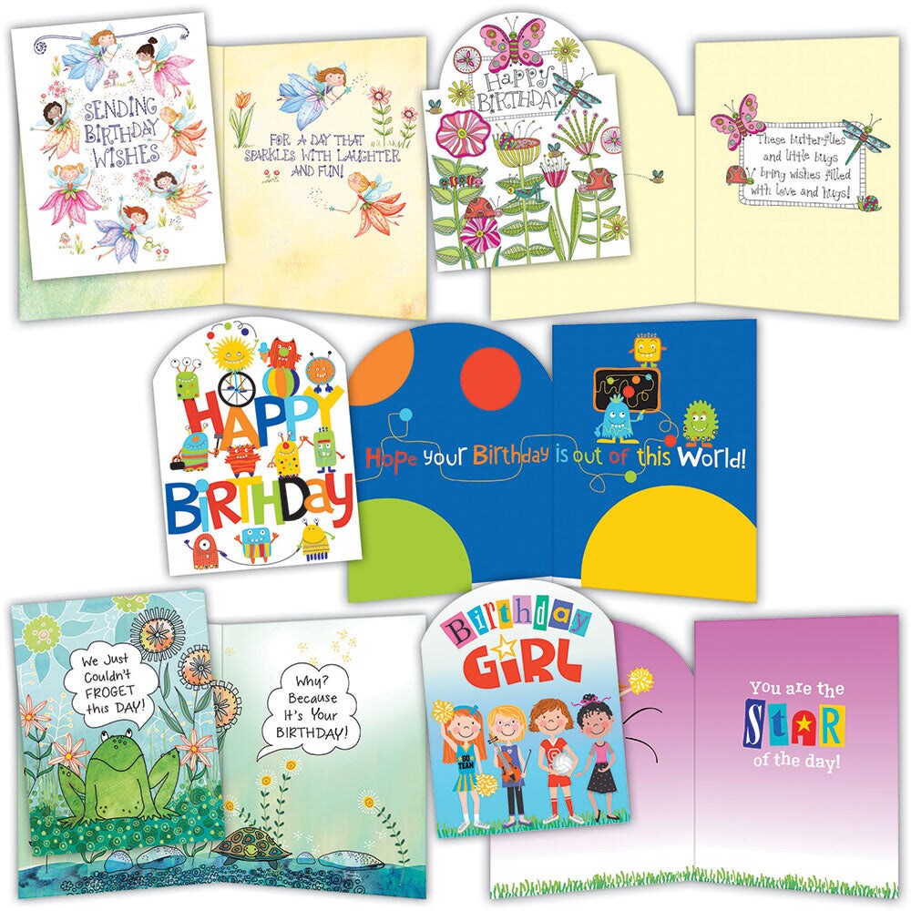 Juvenile Birthday Assort - Assorted Birthday Cards, Box of 20