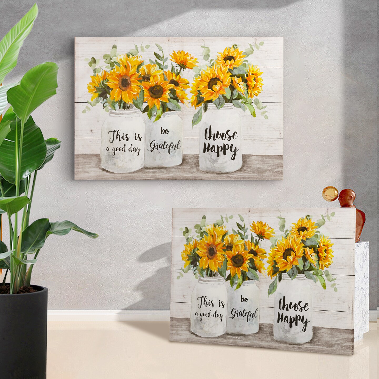 Sunflower Wall Decor Canvas Wall Art Framed Wall Art