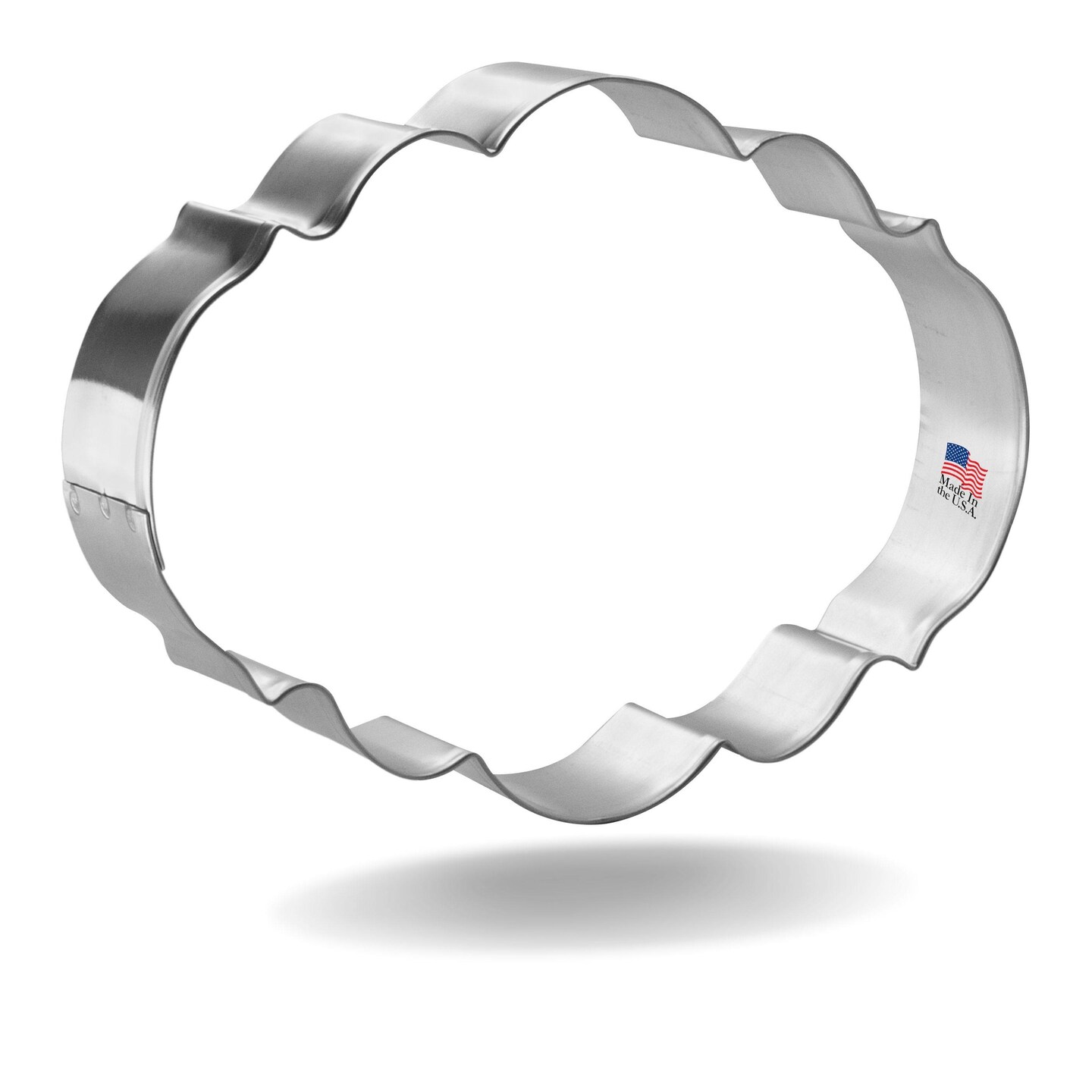CookieCutter.com 4.5 in Oval Elegant Plaque Cookie Cutter Shapes Made in USA,