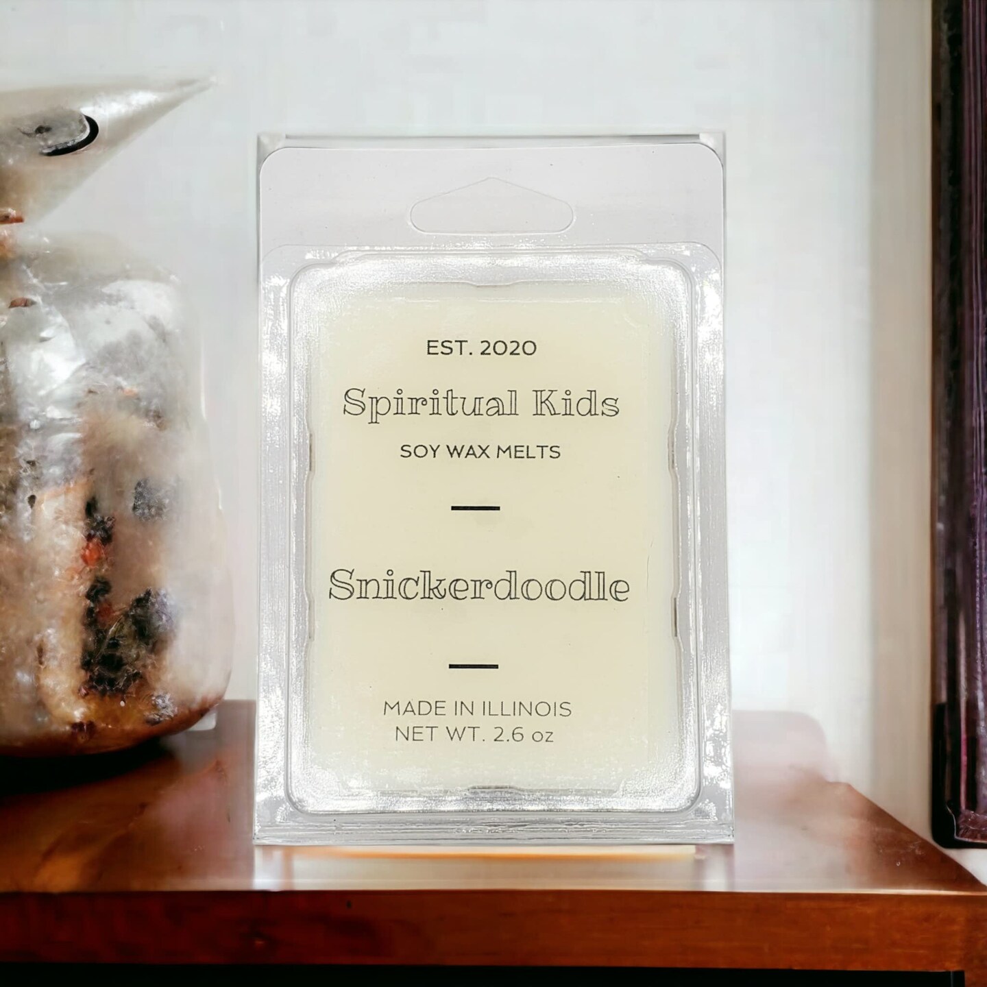 Snickerdoodle Soy Wax Melts 2.6oz 1 Pack All Natural Soy Wax 6 Cubes Hand Poured with Fragrant/Essential Oils | Christmas Wax Melts | F
