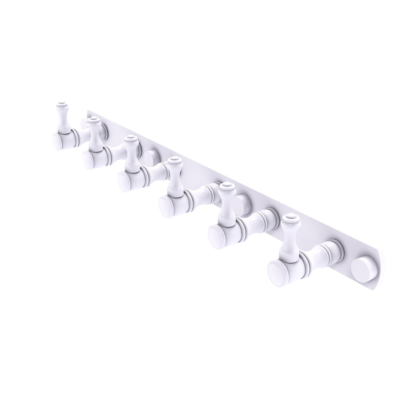 Carolina Collection 6 Position Tie And Belt Rack - Matte White
