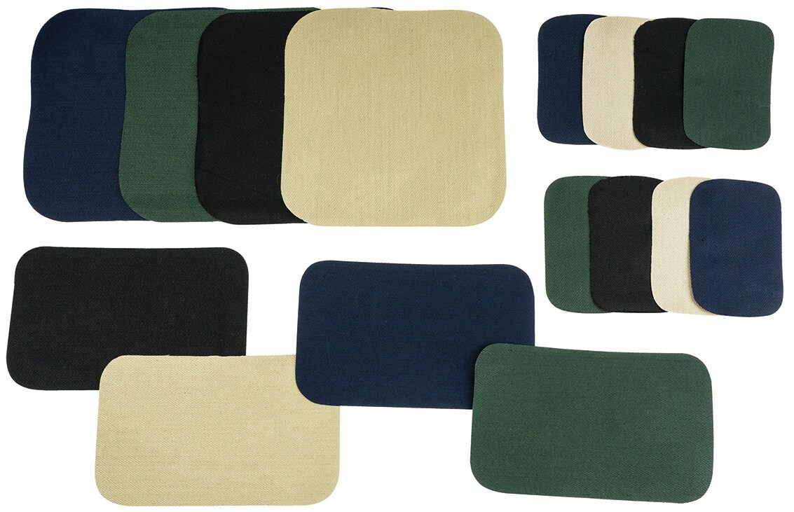 SINGER Iron-On Patches Repair Kit 16/Pkg-Assorted Colors
