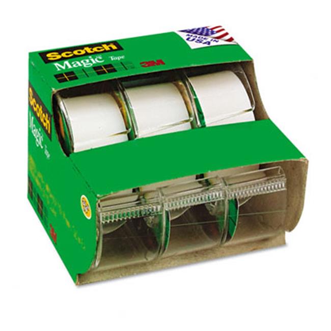 3M 3105 Magic Office Tape Refillable Dispenser 3/4 x 8 yards Three per ...