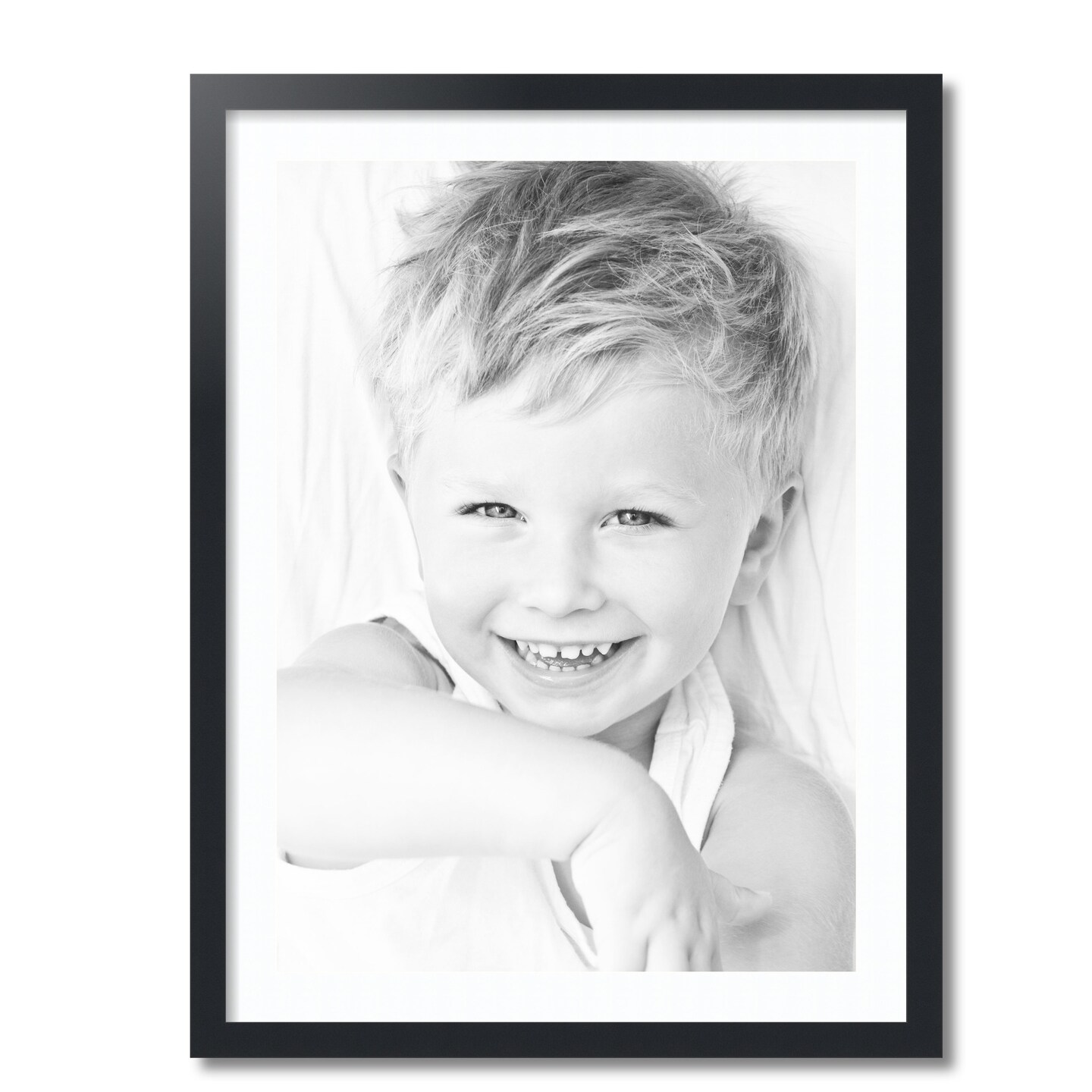 ArtToFrames 24x32&#x22; Matted Picture Frame with 20x28&#x22; Single Mat Photo Opening Framed in 1.25&#x22; Black and 2&#x22; Mat (FWM-3926-24x32)