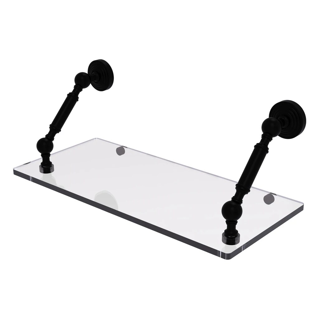 Waverly Place Collection 24 Inch Floating Glass Shelf WP124BKM