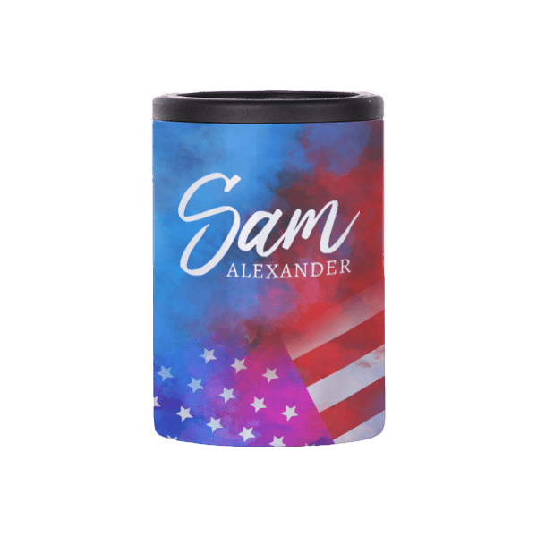 12oz Stainless Steel Can Insulator (White)