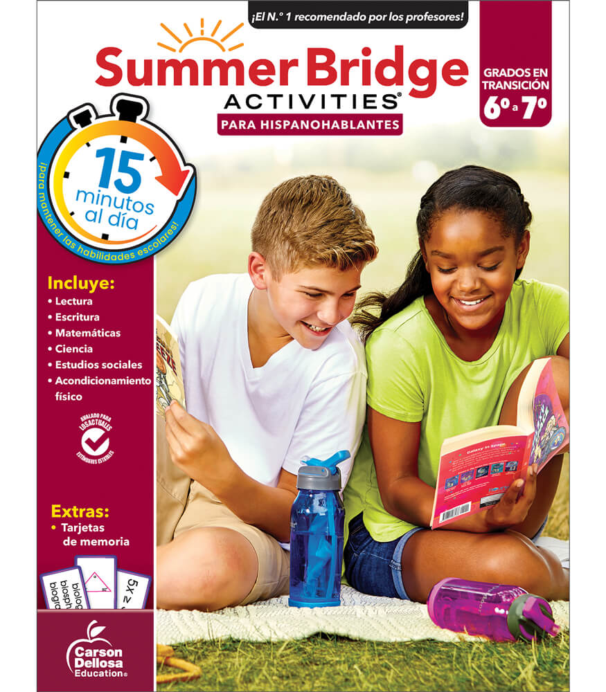 Book　Math,　Science,　Activities®　Day,　Bridging　in　Activity　With　Social　Cards　Flash　Studies,　Grade　Minutes　Spanish　Workbook,　15　Reading,　to　Spanish　Writing,　Just　Learning　a　Summer　Summer　Bridge　Michaels