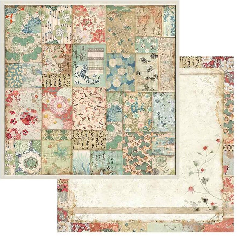 Stamperia Double-Sided Paper Pad 8"X8" 10/Pkg-Oriental Garden, 10 Designs/1 Each