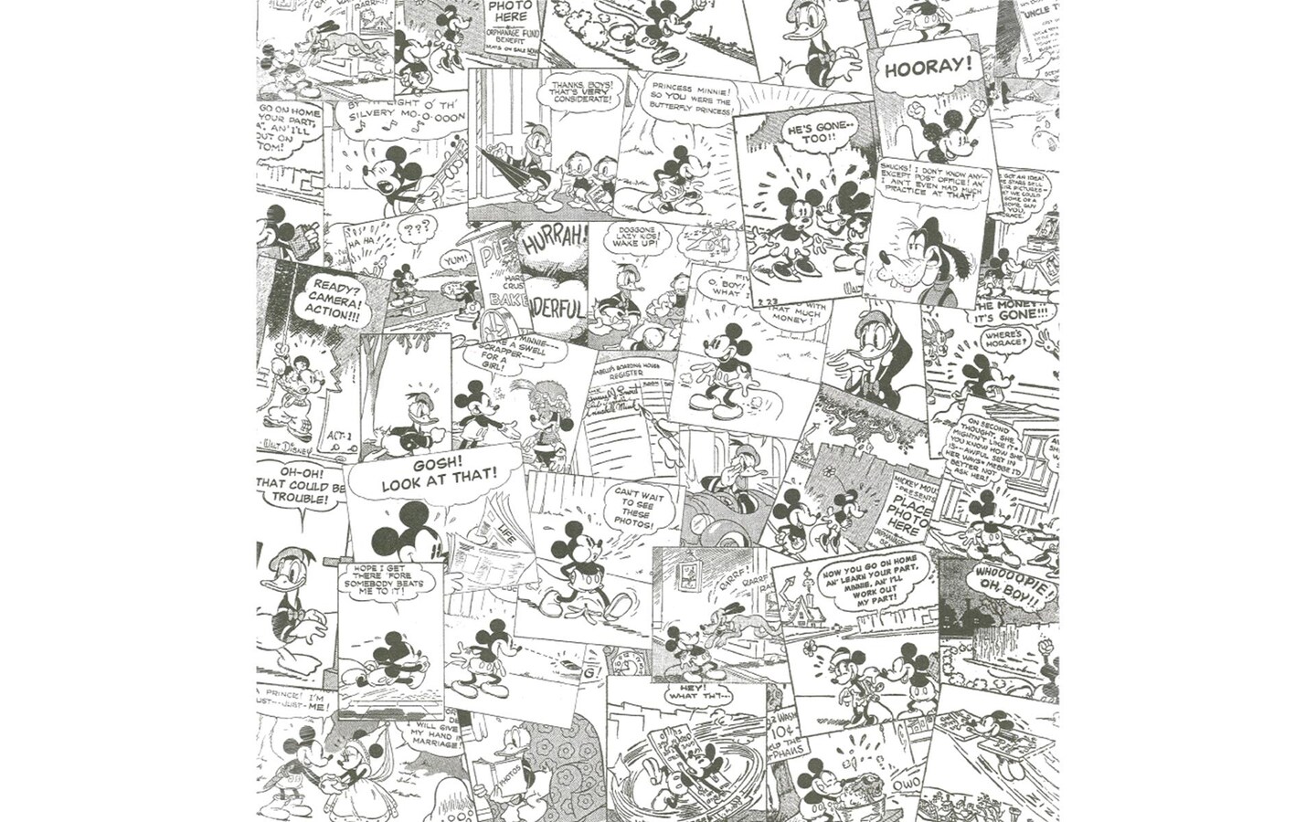 Mickey & Friends Portraits, Disney scrapbook paper (Sandylion)