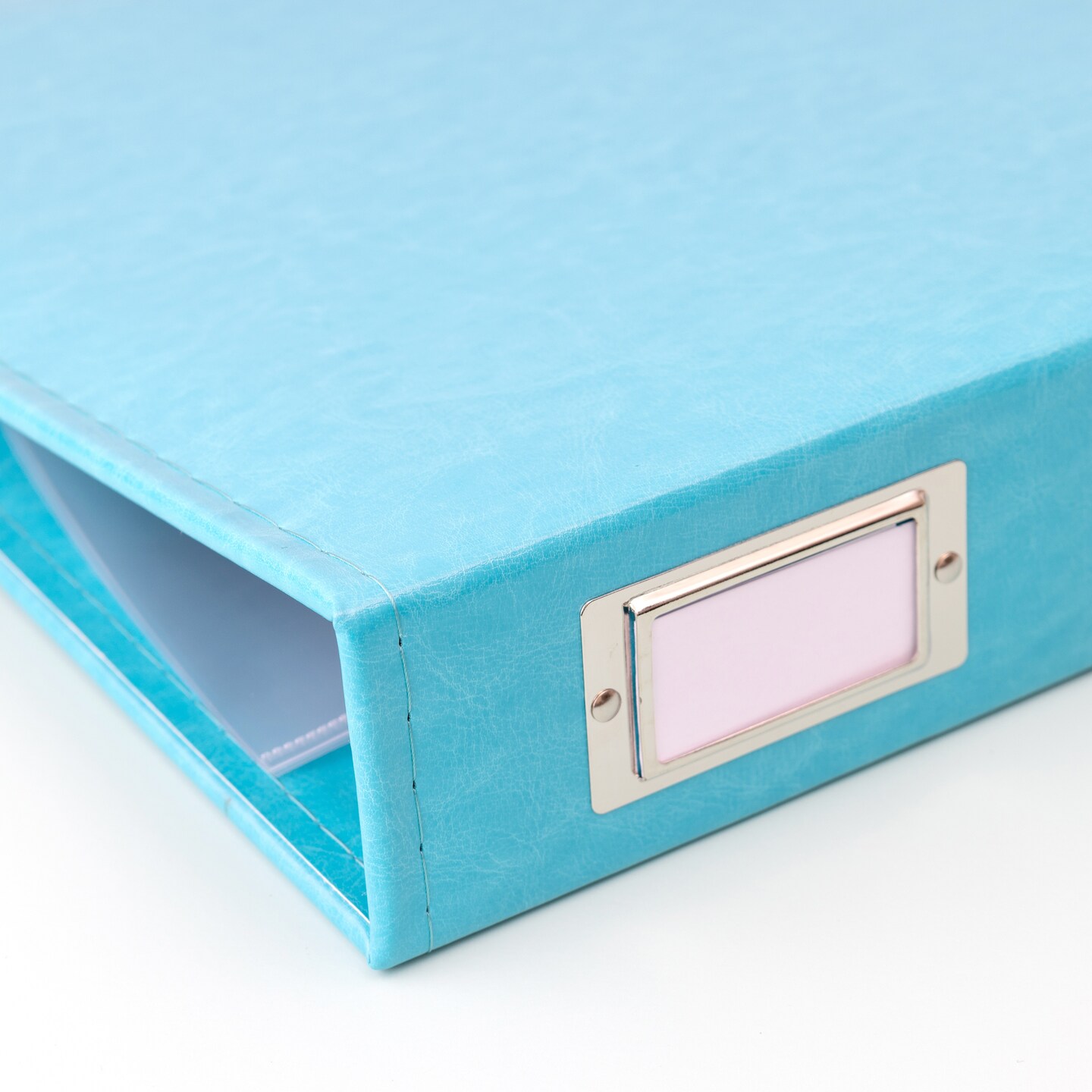 Scrapbook Classic Leather 3 Ring Album Blue 12X12 