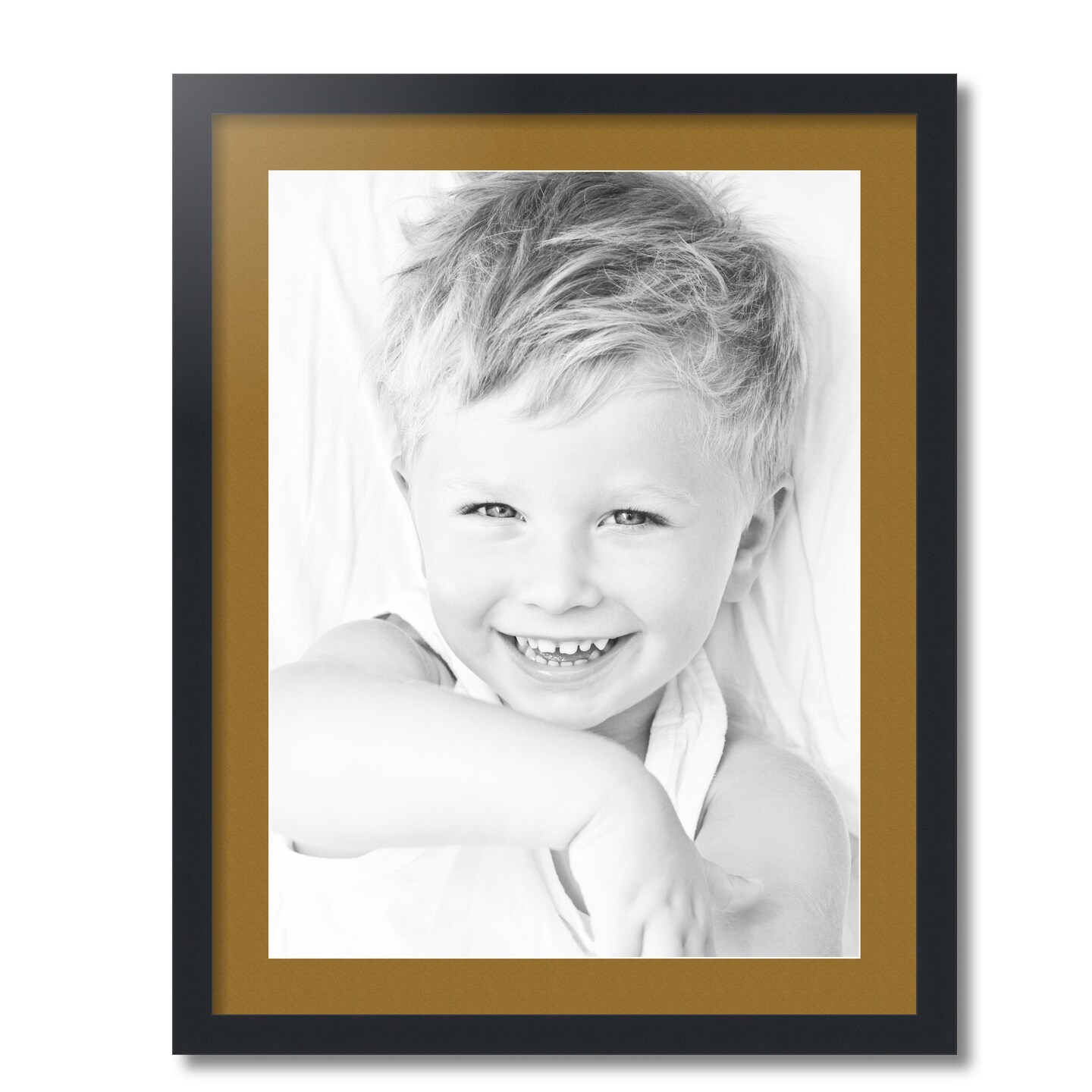 ArtToFrames popular 22x40 inch Satin Black Picture Frame Matted with 2 Inch Single Mat for 18x36 Photos, Over 62 Colors, 3926-18x36