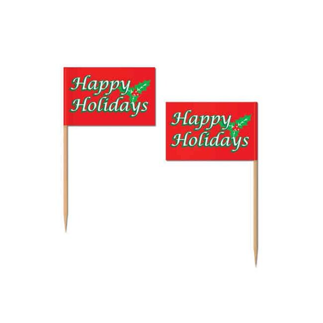 Beistle 20126 Holiday Flag Picks - Pack of 12 | Michaels