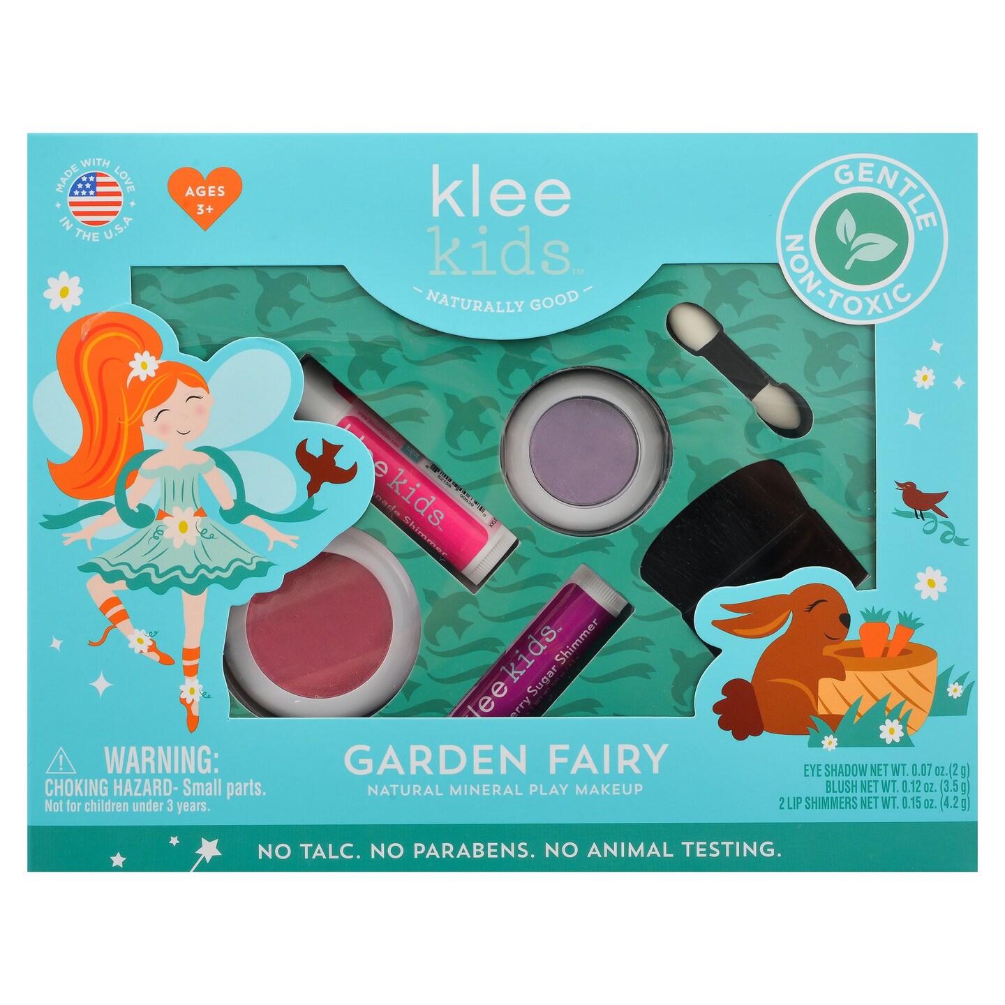 Klee Naturals Garden Fairy 4-PC Natural Play Makeup Kit
