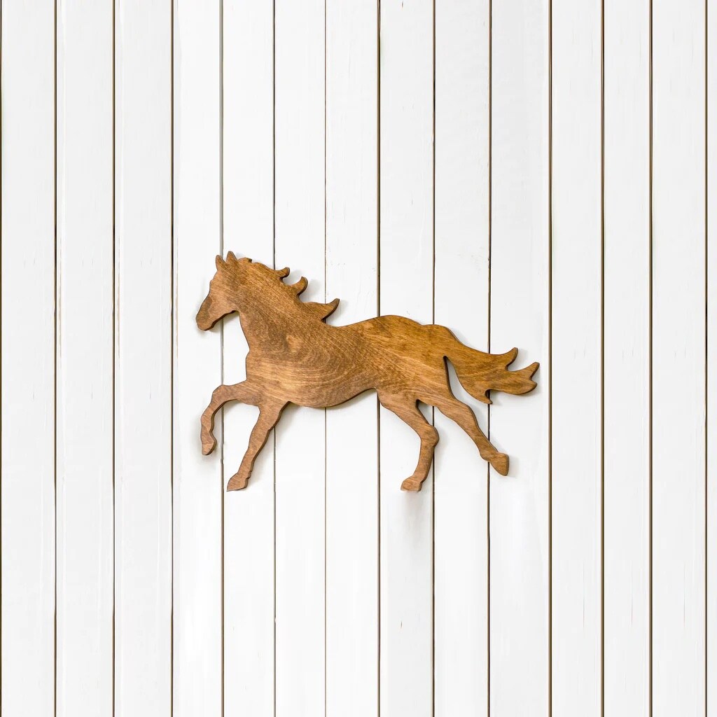 5 in. Unfinished Wooden Laser Cut Horse