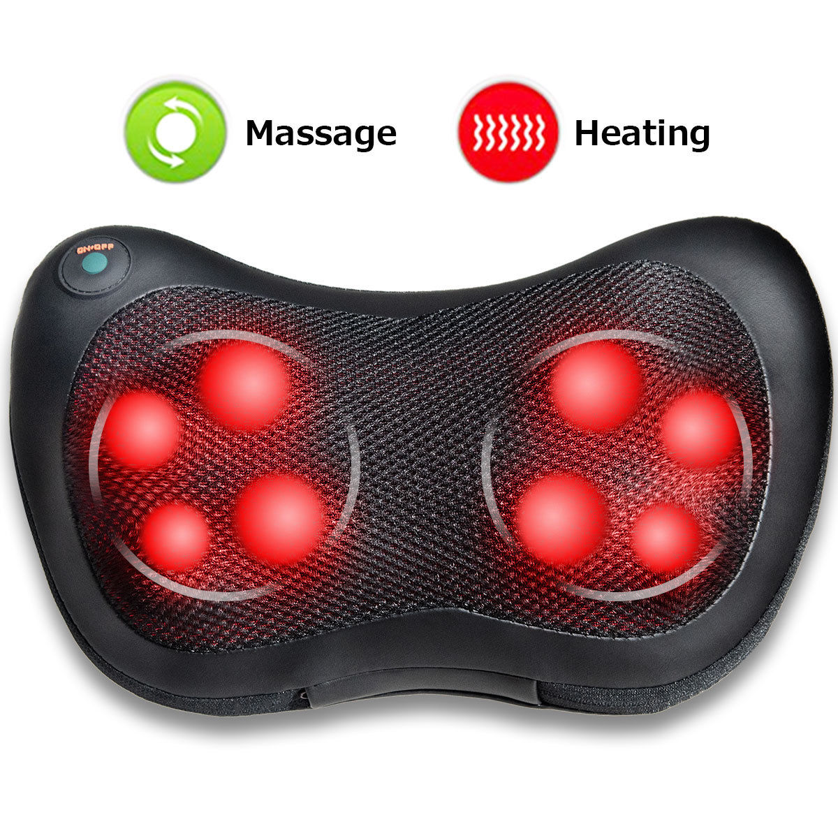 Shiatsu deep kneading massage pillow best sale