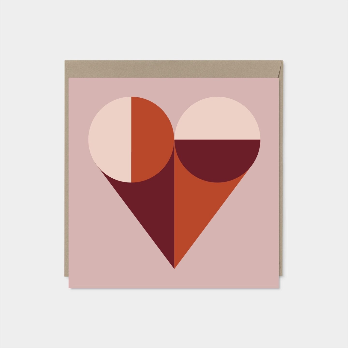 Geo Heart Valentine&#x27;s Day Card,