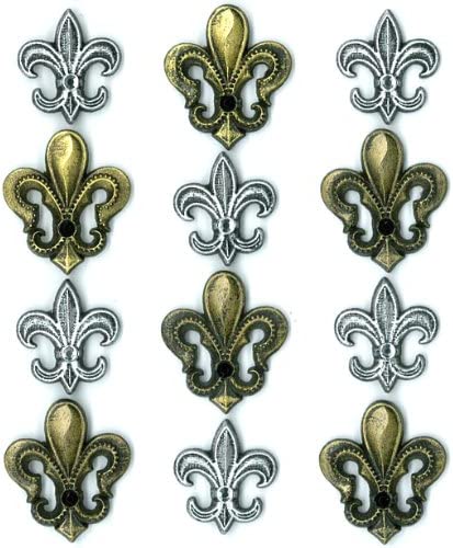 Jolee's Boutique Fleur De Lis Cabochons Dimensional Stickers