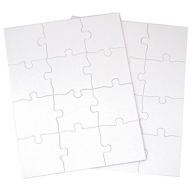 Inovart 8.5 x 11 in. Puzzle-It Blank Puzzles - 12 Piece - 24 Per Pack