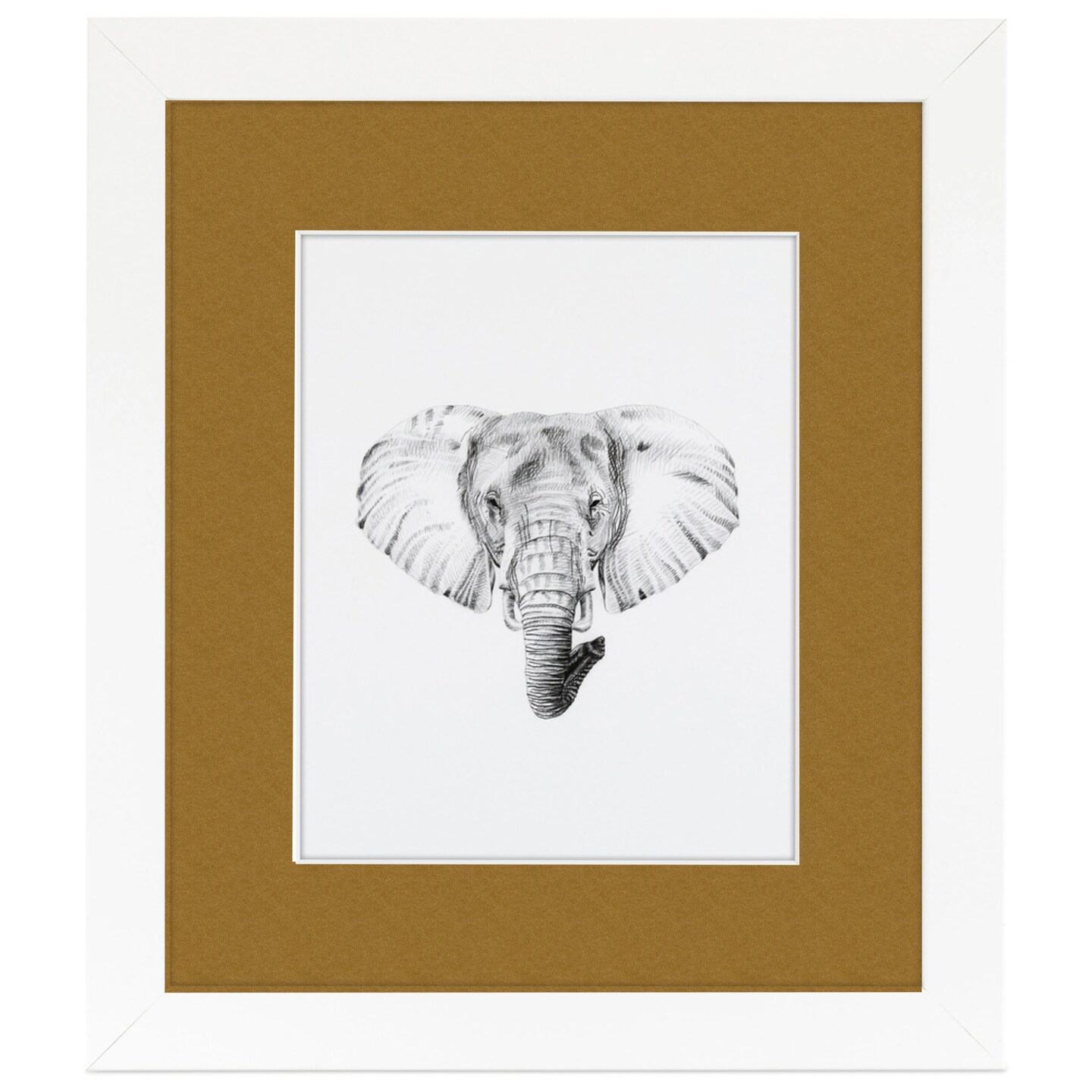 ArtToFrames 16x20" Matted Picture Frame with 12x16" Single Mat Photo Opening Framed in 1.25" White and 2" Mat (FWM-3966-16x20)