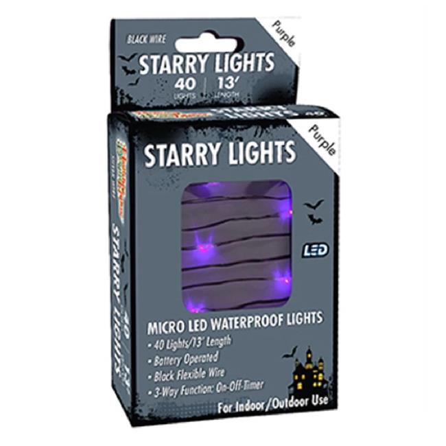 Holiday Bright Lights 266763 Halloween LED Micro Light Set, Purple