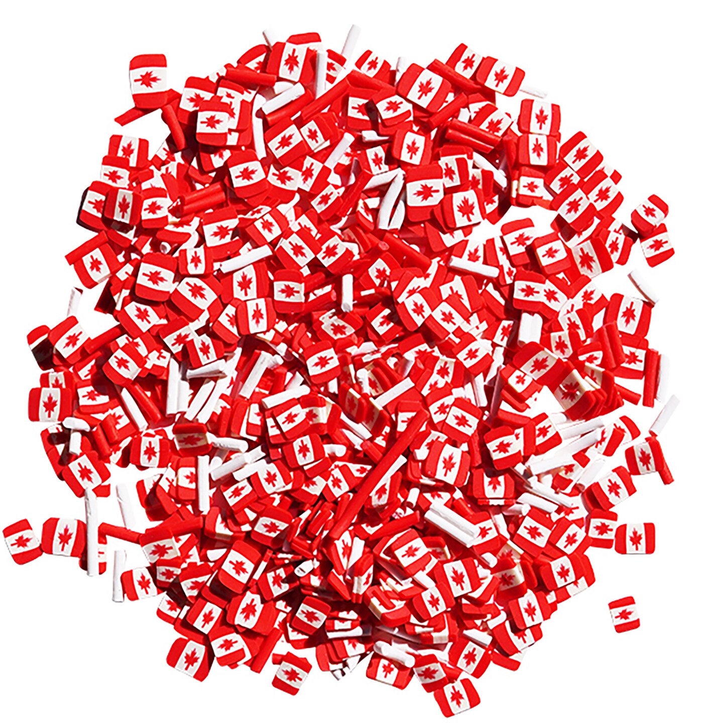 Buttons Galore Sprinkletz DIY Craft Embellishment Polymer Clay Pieces 36 Grams - 3 Packs of O&#x27;Canada