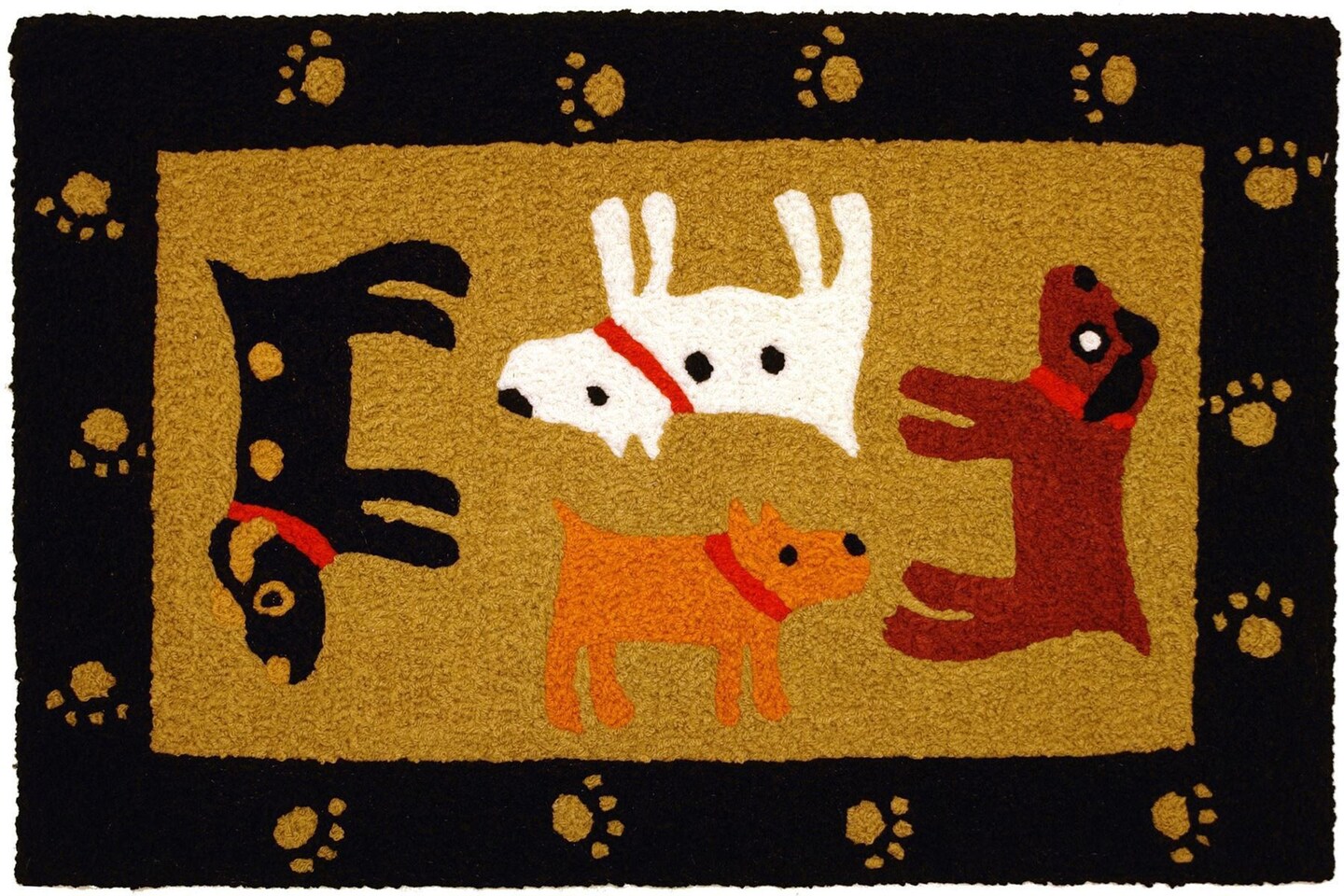 Jellybean Woof Woof 20x30 Washable Accent Rug