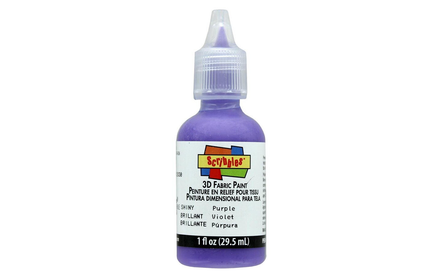 Scribbles Fabric Paint 1oz Shiny Purple