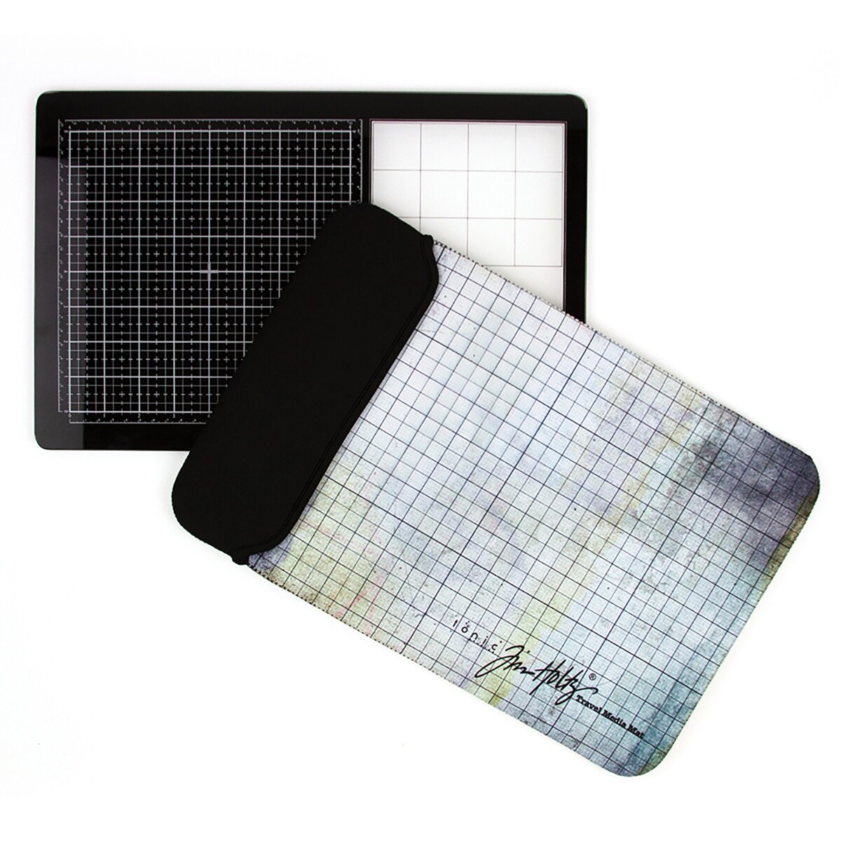 Tim Holtz 15.75" x 10.25" Travel Glass Media Mat, Right Handed - 2633eUS