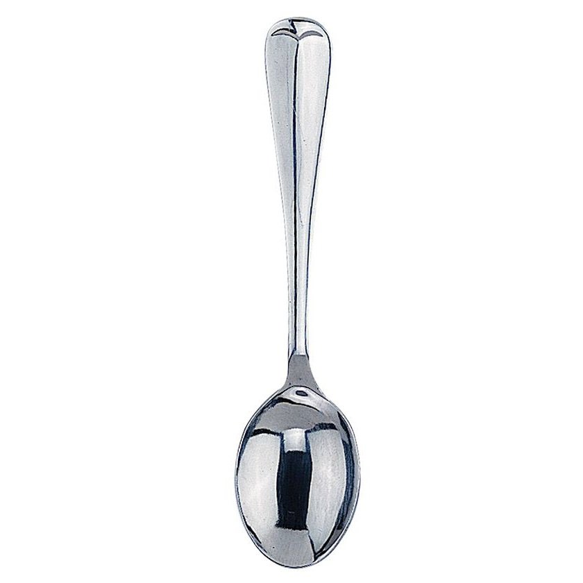 Fino 4.5&#x22; Simple Design Stainless Steel Demi Spoon - Stirring Coffee Espresso Demitasse