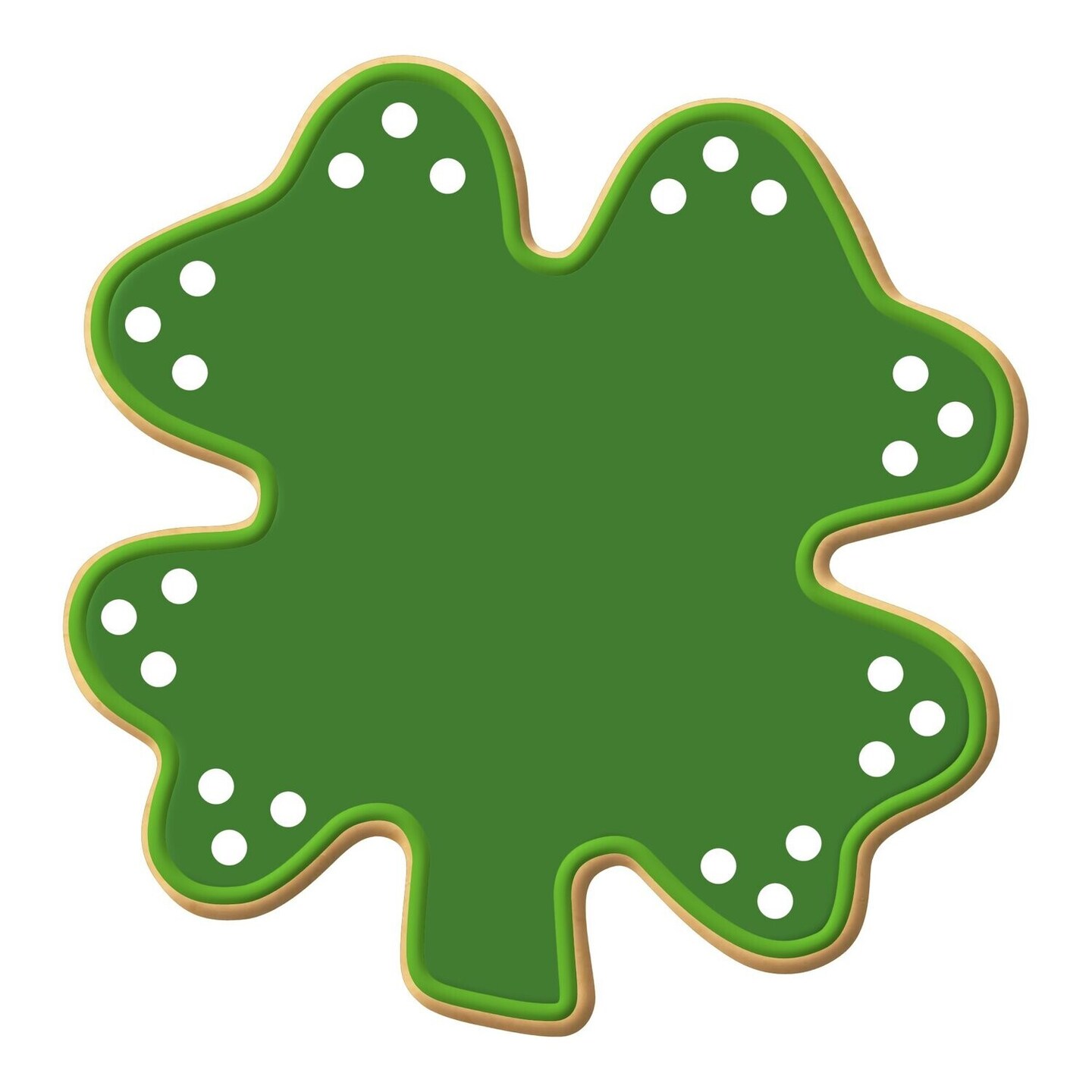 Big Four Leaf Clover Cookie Cutter 3.75 in, CookieCutter.com, Tin Plated Steel, Handmade in the USA