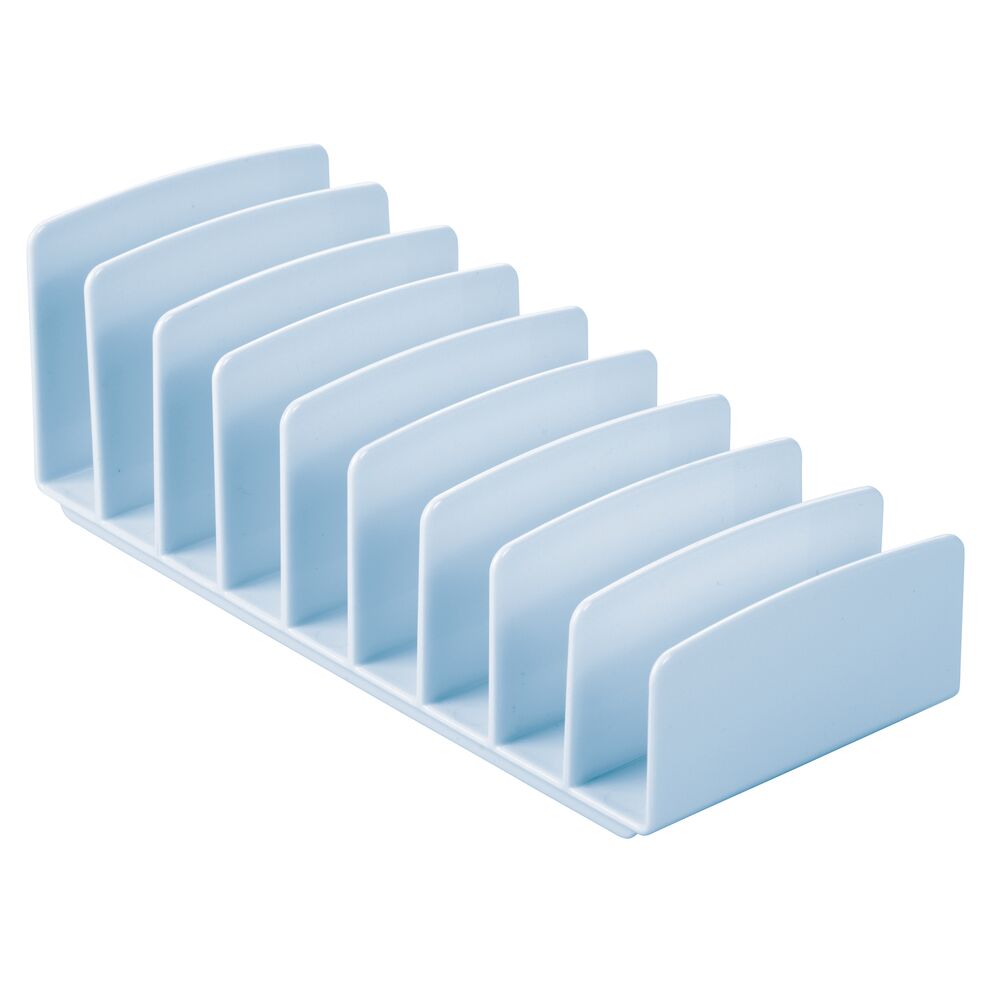 mDesign Makeup Palette Organizer for Bathroom Vanity, 9 Sections