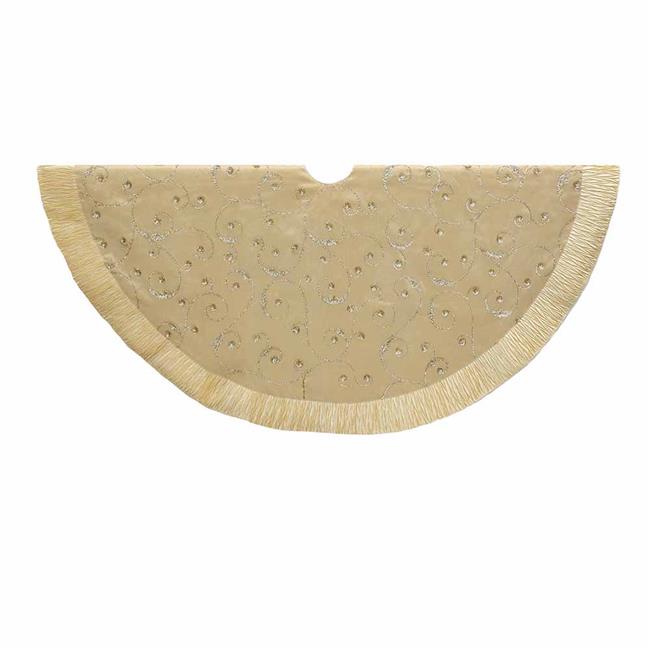 50 in. Gold Sequin Tree Skirt