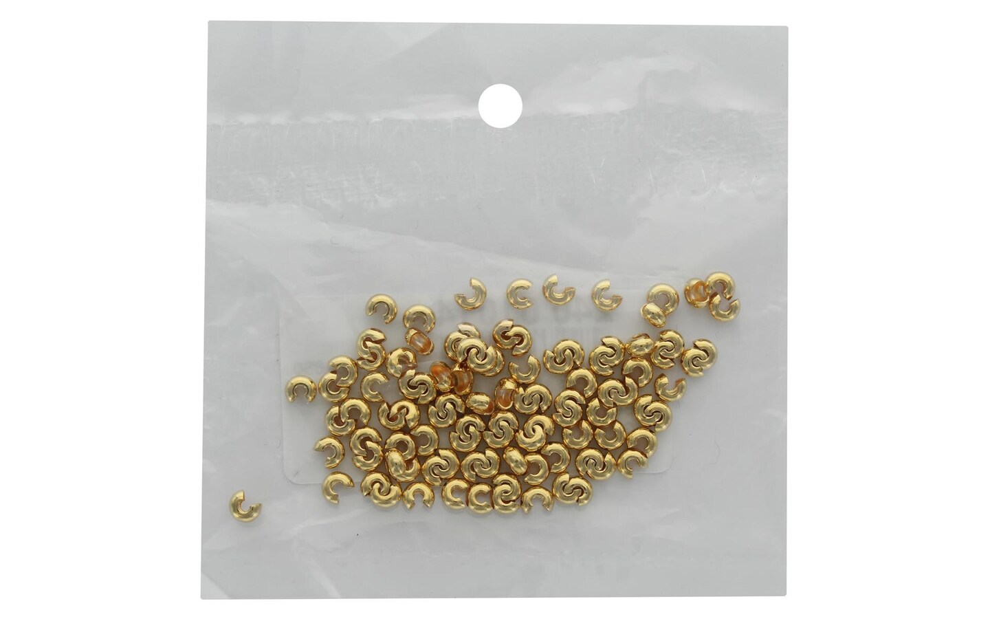 John Bead Crimp Cover 3mm Gold 100pc