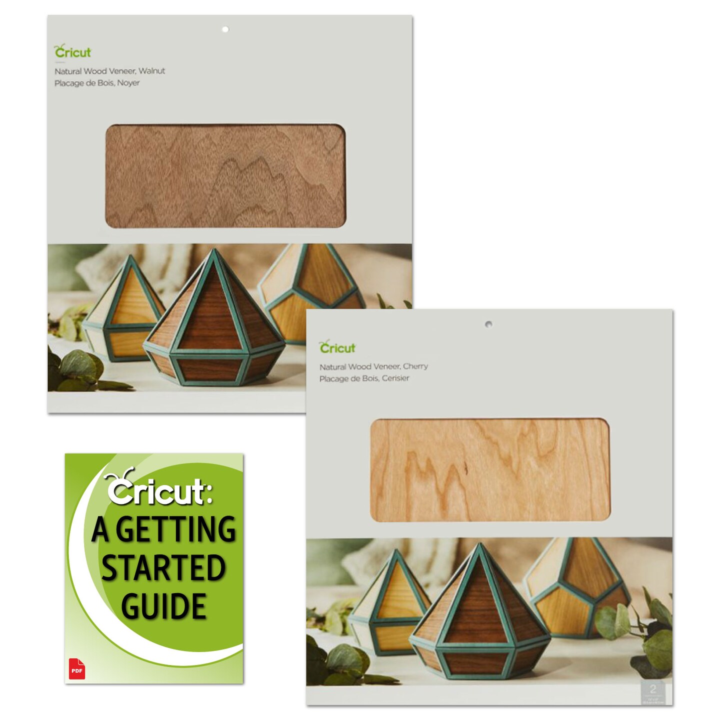 Cricut Natural Wood Veneers 12x12 Double Bundle