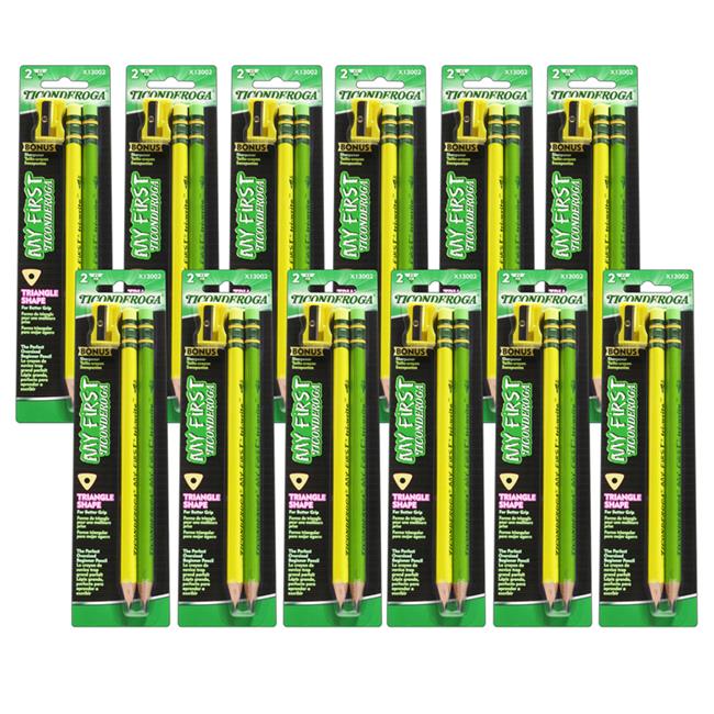 Dixon Ticonderoga DIX1300212 Neon Ticonderoga Pencil, Assorted Pack