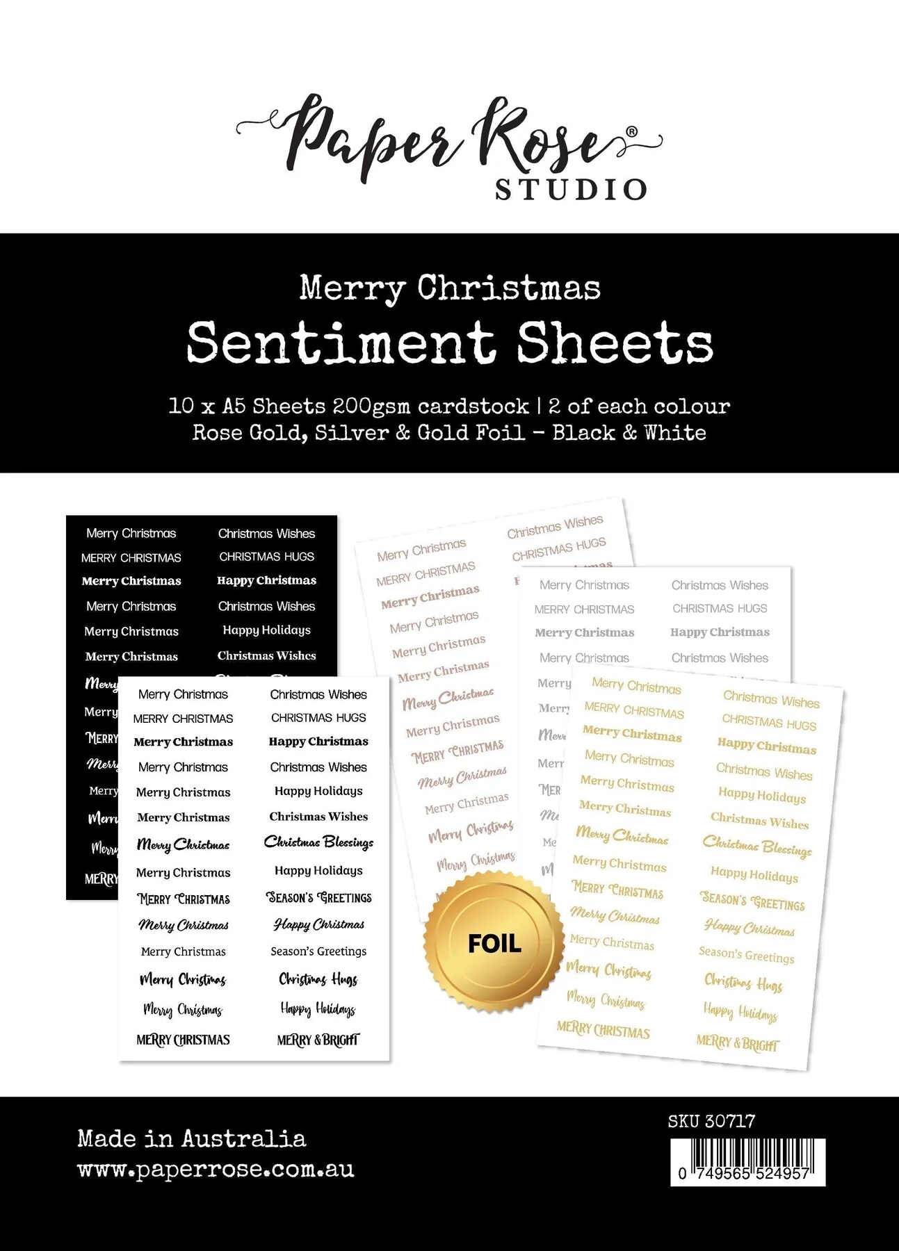 Merry Christmas Sentiment Sheets 30717 | Michaels