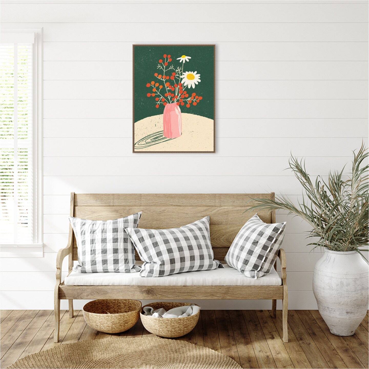 Vase Floral by Incado Framed Canvas Wall Art