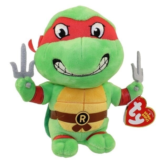 Ty Beanie Baby - Raphael Red Mask (Teenage Mutant Ninja Turtles) Plush 10&#x22;