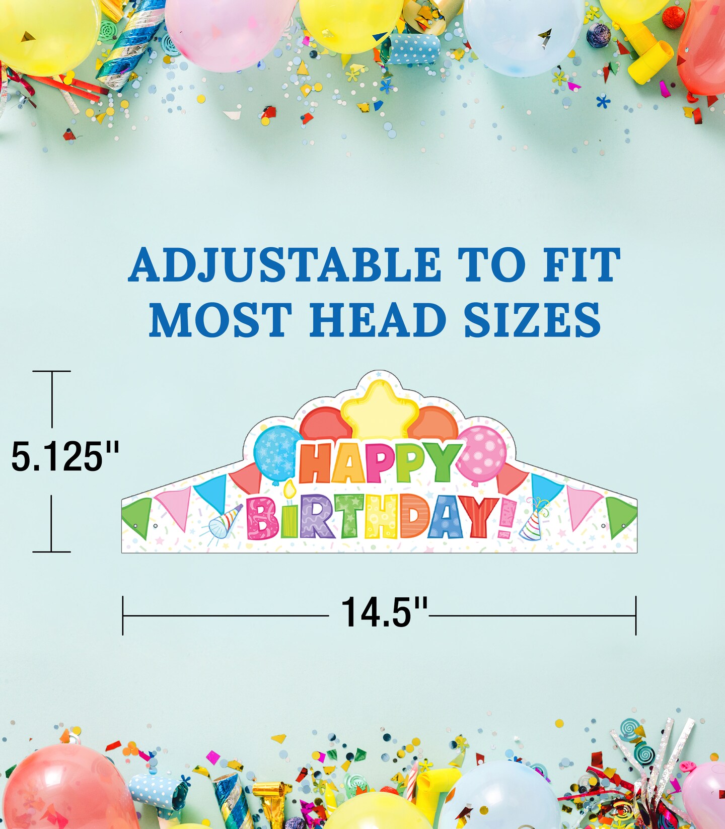 Carson Dellosa 30-Piece Happy Birthday Colorful Paper Birthday Crown Set, Birthday Crowns for Classroom Party, Birthday Hats for Kids Birthday Party, Party &#x26; Classroom Birthday Teacher Supplies