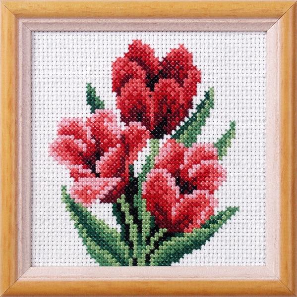 Stamped Cross stitch kit "Tulips " 7517 Michaels