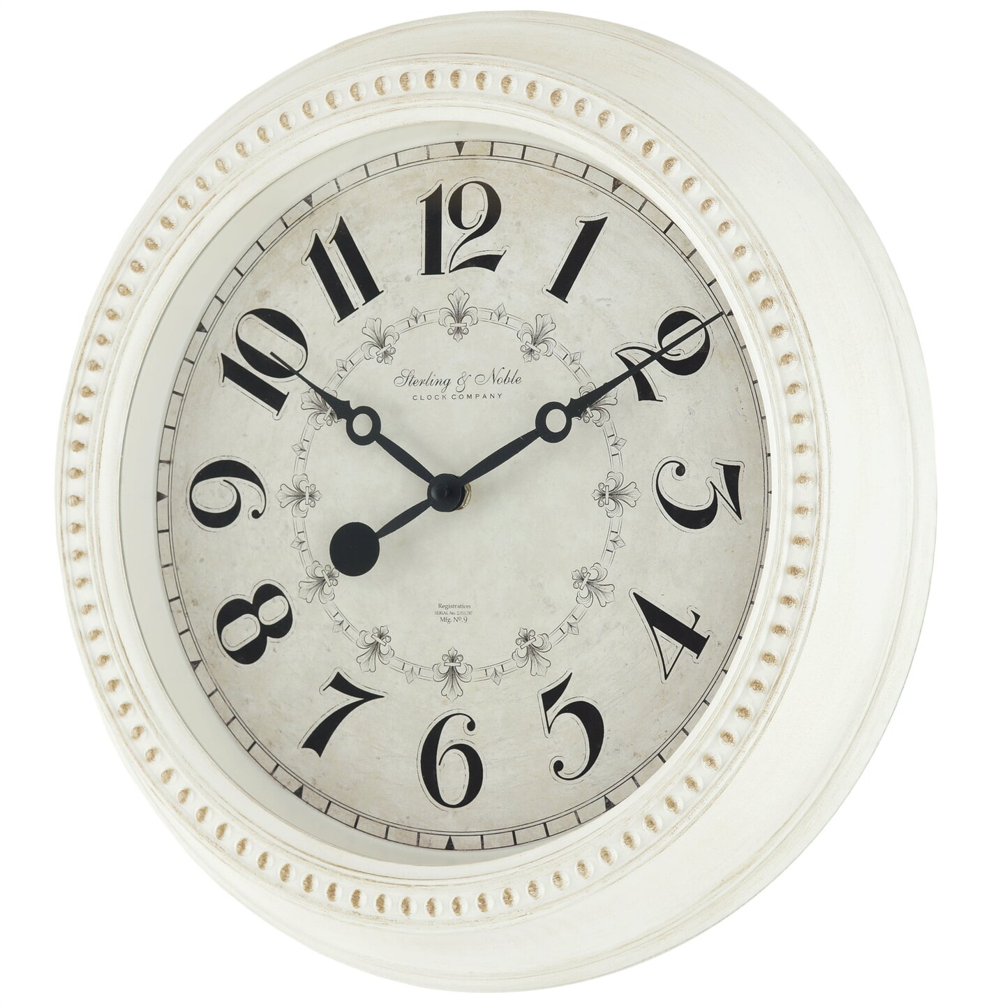 Mainstays 15.5&#x22; Antique White French Country Wall Clock