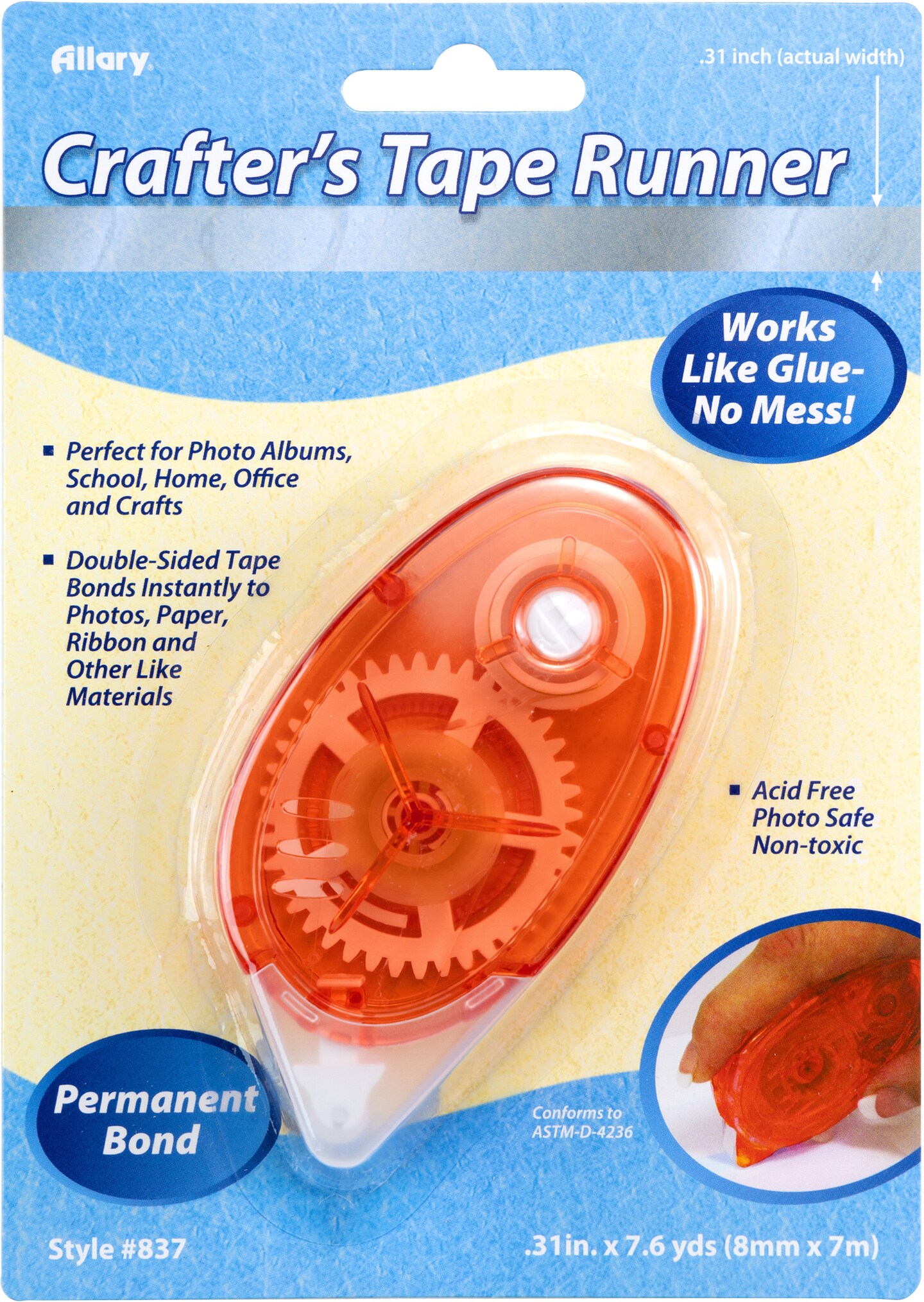 Permanent Scrapbook Tape Runner.31"X275" Michaels