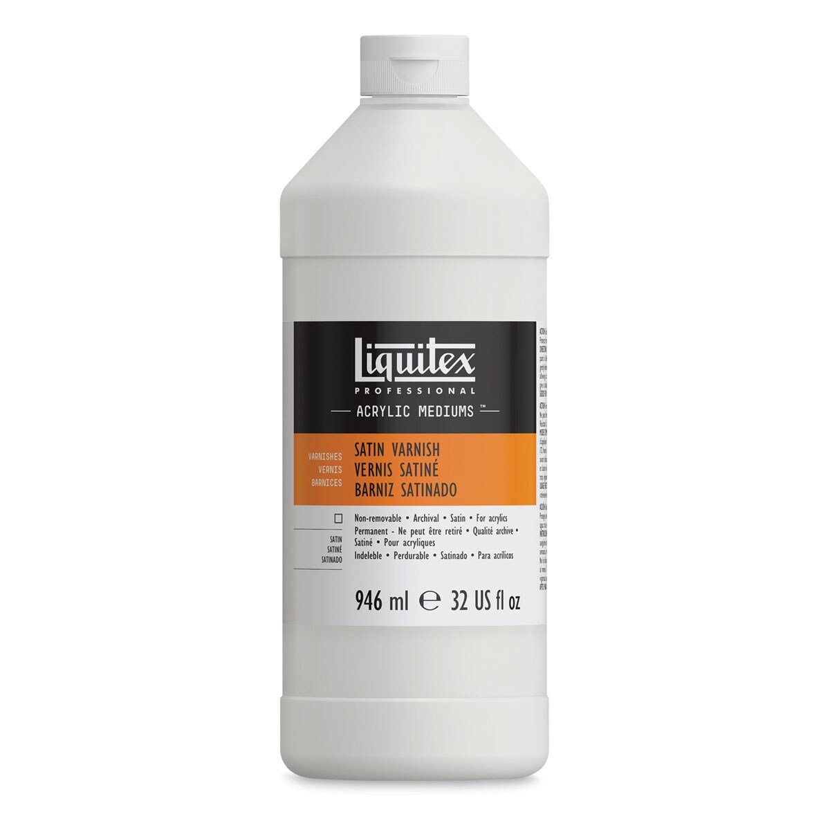 Liquitex Acrylic Varnish - Satin, 32 oz bottle